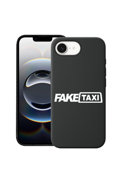 bestcase Калъф за Apple iPhone 16e, Премиум тънък силиконов 1.2ММ, Фейк Такси...