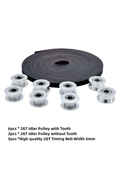 Choice 6-2 Pulley 5M Belt 1Set Aluminium GT2 20T Idler With 5M High quality 2...