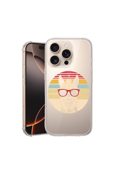 bestcase Husă pentru Apple iPhone 16 Pro Max, Antișoc 1.5MM, Oldschool LLama,...