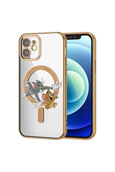 bestcase Husa Luxury MagSafe, Compatibilă cu Apple iPhone 11, Tom și Jerry, U...