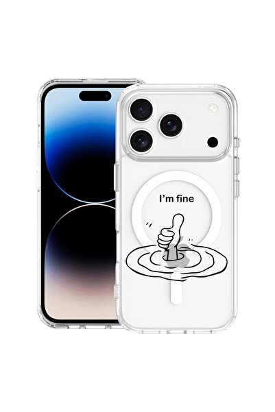 bestcase Θήκη για Apple iPhone 17 Pro με σχέδιο  "I'm Fine ", Αντικραδασμική ...