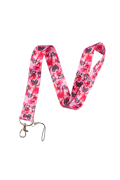 Choice9 Polyester Fiber 12 Heart Lanyard Simple Style Neck Strap for Key ID C...