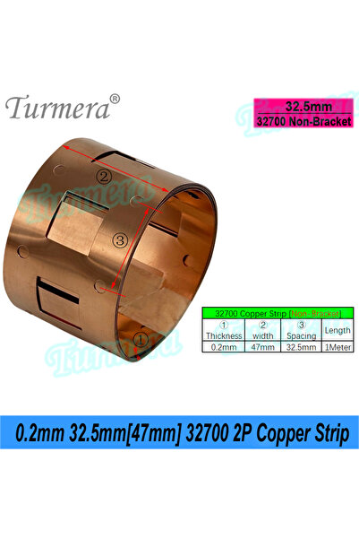 Choice8 0.2X32.5mm 2P 1M Turmera 12V 24V DIY Battery Pack T2 Copper Strip Bra...