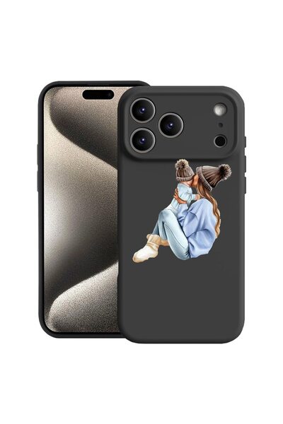 bestcase Θήκη για Apple iPhone 17 Pro Max με Σχέδιο Κορίτσι Μαμά με Αγόρι, Σι...