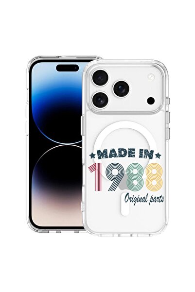 bestcase Husă pentru Apple iPhone 17 Pro cu Design Original Parts 1988, Mag A...