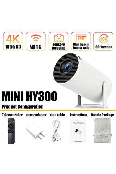 Choice EU Plug Mini HY300-NO Box 2026 New HY300 Outdoor portable LED Projecto...