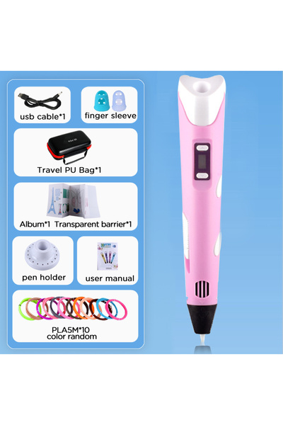 Choice13 قلم رسم ثلاثي الأبعاد USB بدون محول PU 50M مع شاشة LCD متوافق مع خيو...