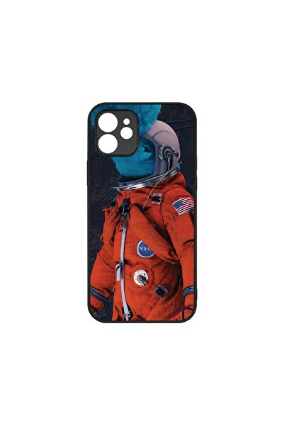 bestcase Λεπτή Γυάλινη Θήκη, Συμβατή με Apple iPhone 12, Αστροναύτης της NASA...