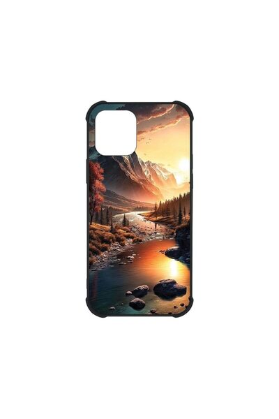 bestcase Θήκη MaxSafe Glassy, Συμβατή με Apple iPhone 12, Όμορφη Φύση, Χρώματ...