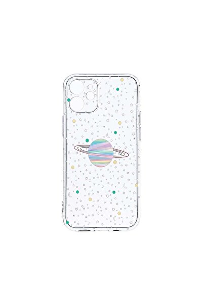 bestcase Husa Clear Silicon 2MM, Compatibila Cu Apple iPhone 11, Universe, Pl...