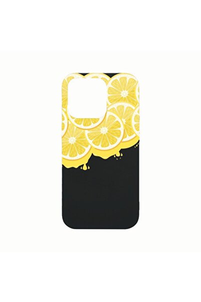 bestcase Силиконов калъф, съвместим с Apple iPhone 14 Pro Max, Лимон, Устойчи...