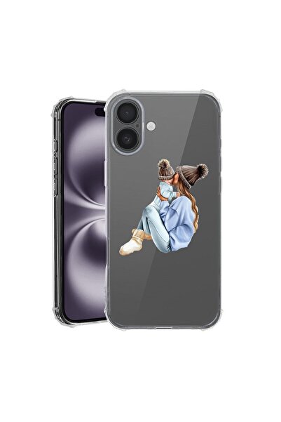 bestcase Θήκη για Apple iPhone 17 με Σχέδιο Κορίτσι Μαμά με Αγόρι, Αντικραδασ...