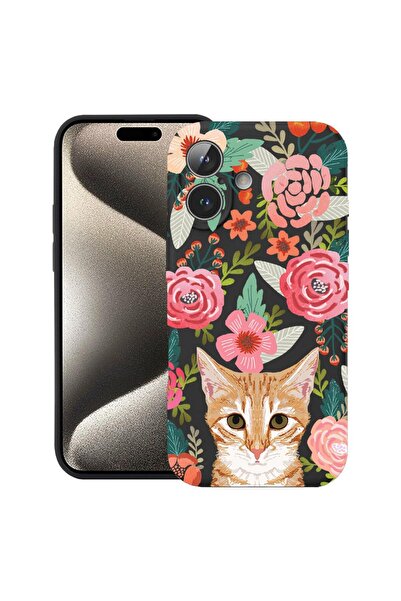 bestcase Θήκη για Apple iPhone 17 με σχέδιο Γάτα και Λουλούδια, από Σιλικόνη ...