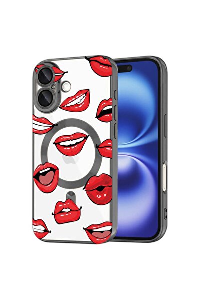 bestcase Husa Luxury MagSafe, Compatibila Apple iPhone 16 Plus, Buze zambitoa...