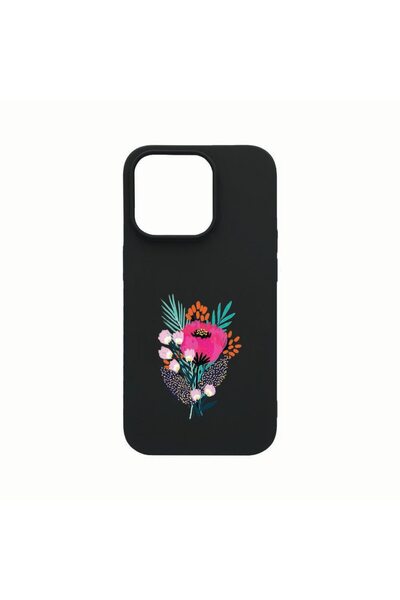 bestcase Θήκη σιλικόνης, Συμβατή με Apple iPhone 14 Pro, Λουλούδια, ανθεκτική...