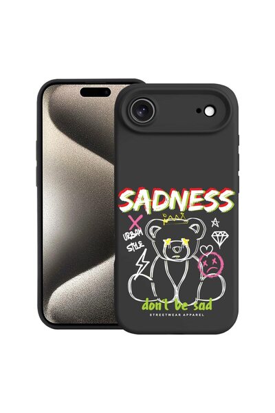 bestcase Husă pentru Apple iPhone 17 Air cu Design Teddy Bear Sadness, Silico...