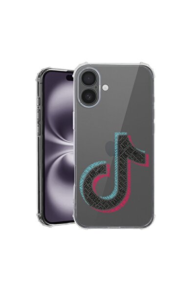 bestcase Husă pentru Apple iPhone 17 cu design caligrafic TikTok, Antișoc, cu...