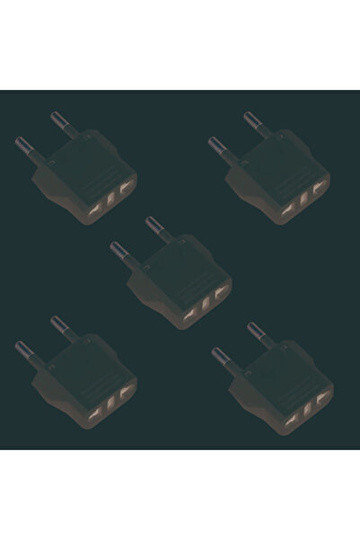 Choice11 4.8MM 5pc White 1-50pcs EU plug adapter CN AU JP us to EU plug adapt...