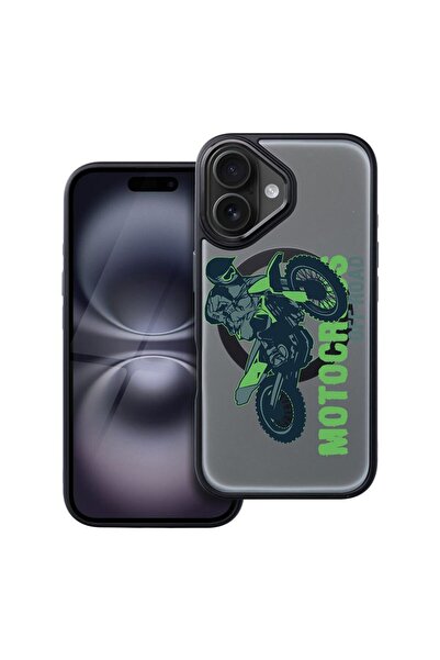 bestcase Θήκη συμβατή με Apple iPhone 16 με σχέδιο Motocross, Αντικραδασμική ...