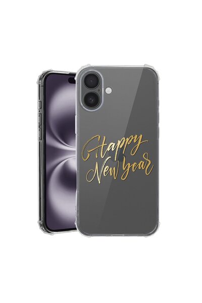 bestcase Husă pentru Apple iPhone 17 cu design Happy New Year, Antișoc, Colțu...