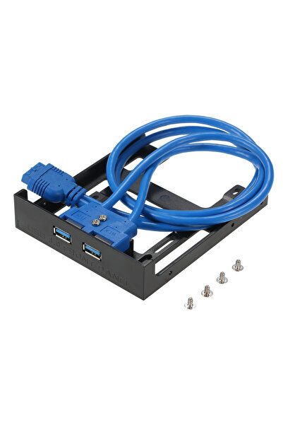 Choice black USB 3.0 Front Panel Hub 2 Port Expansion Bay 20 Pin to USB3.0 60...