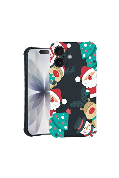 bestcase Husa TPU Pro Shock Compatibila cu Apple iPhone 17, cu Design Xmas, c...
