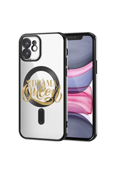 bestcase Луксозен MagSafe калъф, съвместим с Apple iPhone 11, Drama Queen, ул...