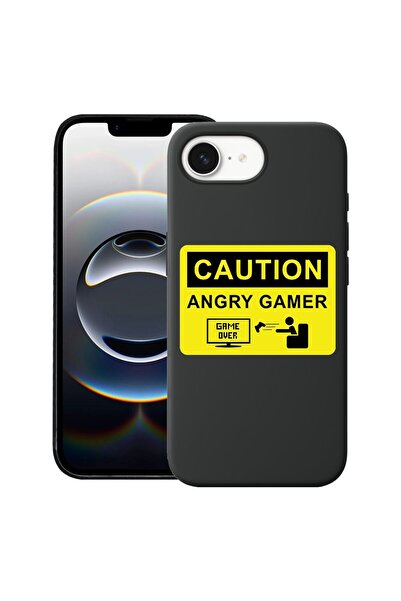bestcase Калъф за Apple iPhone 16e, Премиум тънък силиконов 1.2ММ, Angry Game...