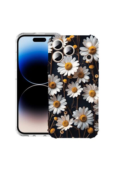 bestcase Husă pentru Apple iPhone 17 Pro Max cu Design 3D Daisy, Antișoc, Col...