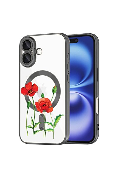 bestcase Πολυτελής Θήκη MagSafe, Συμβατή με Apple iPhone 16, Κόκκινο Mac, απλ...