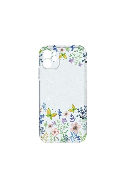 bestcase Θήκη Crystal Glitter 2MM, Συμβατή με Apple iPhone 11, Σχέδιο Πεταλού...
