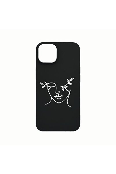 bestcase Husa Silicon, Compatibila cu Apple iPhone 14, Woman Abstract, rezist...