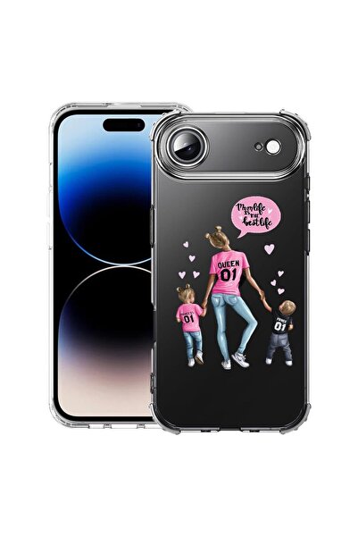 bestcase Θήκη για Apple iPhone 17 Air με Σχέδιο Mom Life Boy And Girl, Αντικρ...