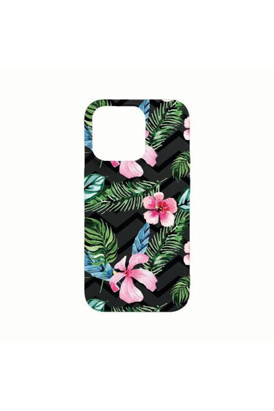 bestcase Husa Silicon, Compatibila Cu Apple iPhone 14 Pro Max, Tropical, rezi...
