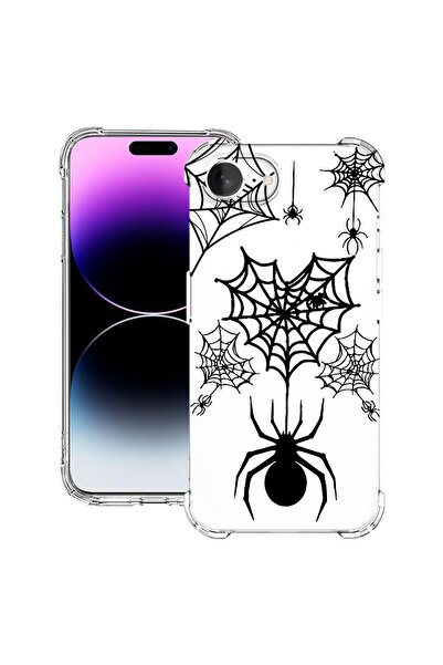 bestcase Θήκη για Apple iPhone 16e, Αντικραδασμική 1.5MM, Σχέδιο Ιστού Αράχνη...