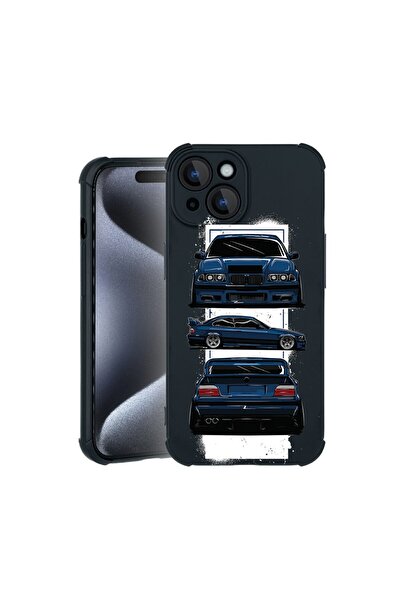 bestcase Θήκη TPU Pro Shock συμβατή με Apple iPhone 15, με το σχέδιο BMW E36,...