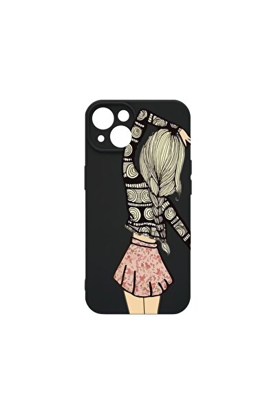 bestcase Θήκη Premium Υγρής Σιλικόνης, Συμβατή με Apple iPhone 15 Plus, Girl ...