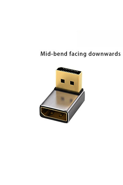 Choice1 Up 270 DP M-F Gold Plated Vertical Bend Adapter DP1.4 8K60Hz Monitor ...