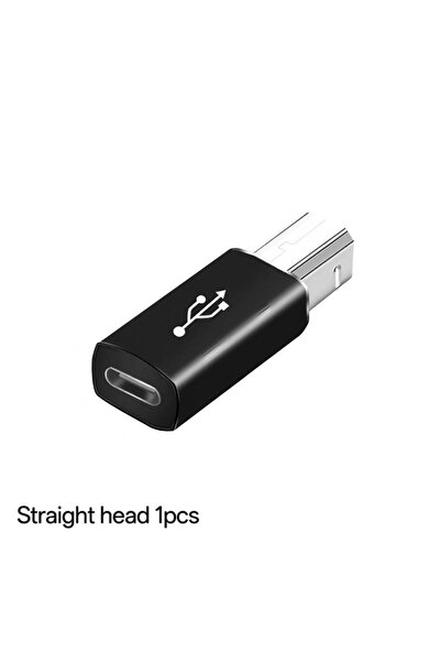 Choice محول USB C أنثى إلى Midi بزاوية 90 درجة، محول USB C إلى USB B ذكر للطا...