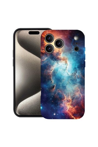 bestcase Husă pentru Apple iPhone 17 Pro cu Design Galaxies, Silicon Premium,...