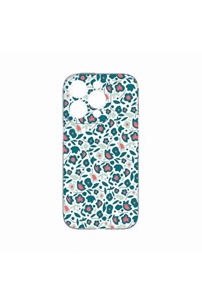bestcase Θήκη, Συμβατή με Apple iPhone 14 Pro, Σχέδιο με πράσινα λουλούδια, Α...
