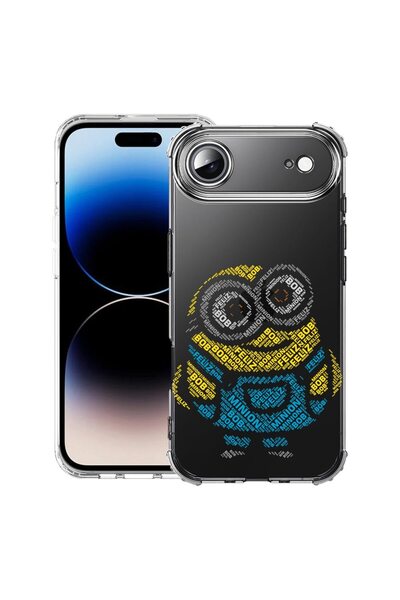 bestcase Husă pentru Apple iPhone 17 Air cu Design Caligrafic Minion, Antișoc...