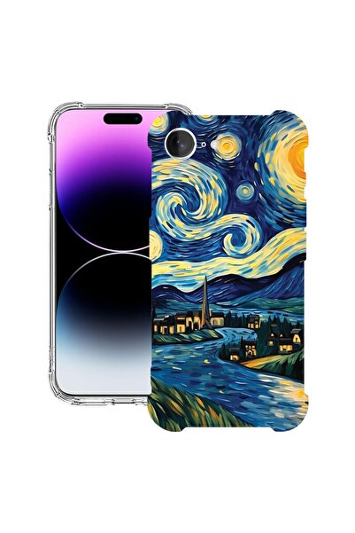 bestcase Θήκη για Apple iPhone 16e, Αντικραδασμική 1.5MM, Έναστρη Νύχτα, Προσ...
