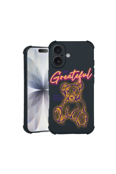 bestcase Θήκη TPU Pro Shock Συμβατή με Apple iPhone 16, με σχέδιο αρκουδάκι -...