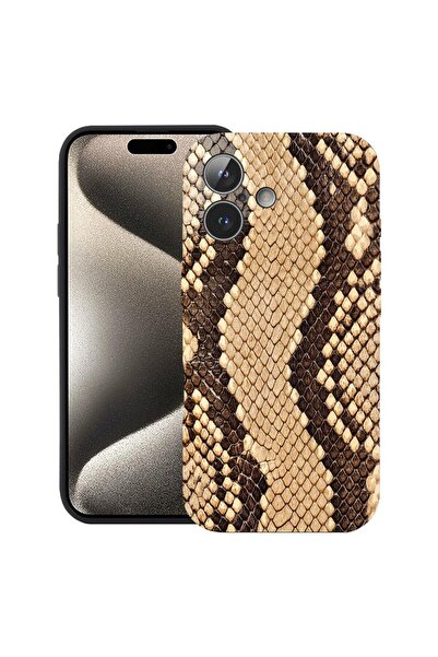 bestcase Θήκη για Apple iPhone 17 με Σχέδιο Δέρματος Φιδιού, Σιλικόνη Premium...