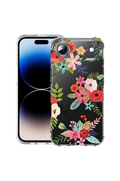 bestcase Husă pentru Apple iPhone 17 Air cu Design Floral, Antișoc, Colțuri î...