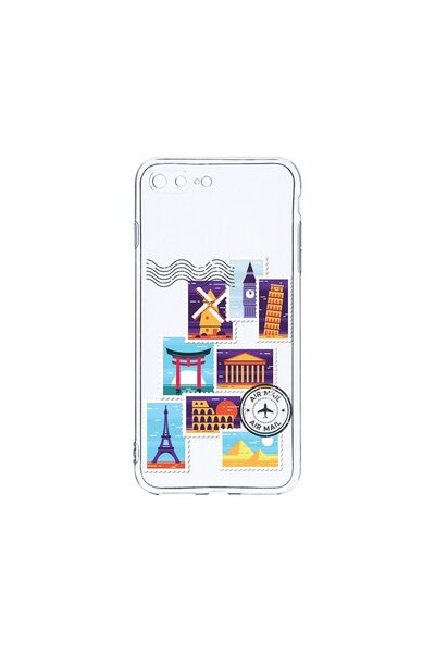 bestcase Husa din silicon transparent de 2MM, compatibilă cu Apple iPhone 8 P...