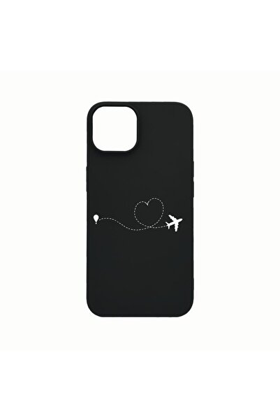 bestcase Θήκη σιλικόνης, Συμβατή με Apple iPhone 14, Αγαπώ να ταξιδεύω, ανθεκ...