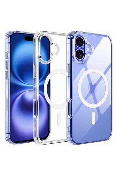 bestcase Θήκη για Apple iPhone 16, Αντικραδασμική Θήκη 1.5mm, Τεχνολογία MagS...