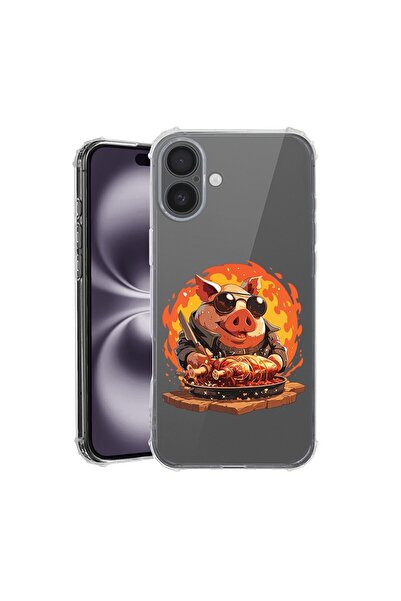 bestcase Θήκη για Apple iPhone 16 Plus, Αντικραδασμική 1.5MM, Pig's Life, Αντ...
